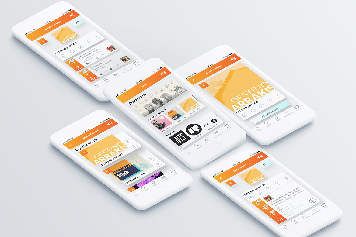 iVoox iOS app redesign concept